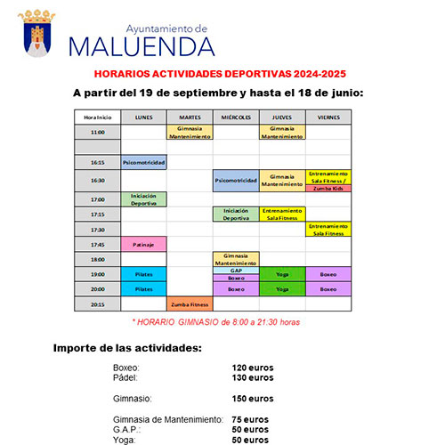 Actividades Deportivas