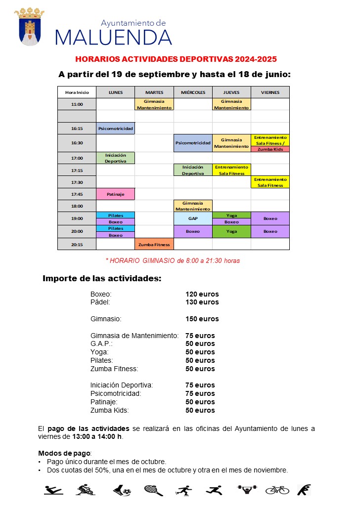 Actividades Deportivas