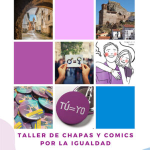 Taller de chapas y cómics por la igualdad