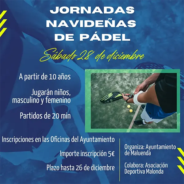 Jornadas navideñas pádel