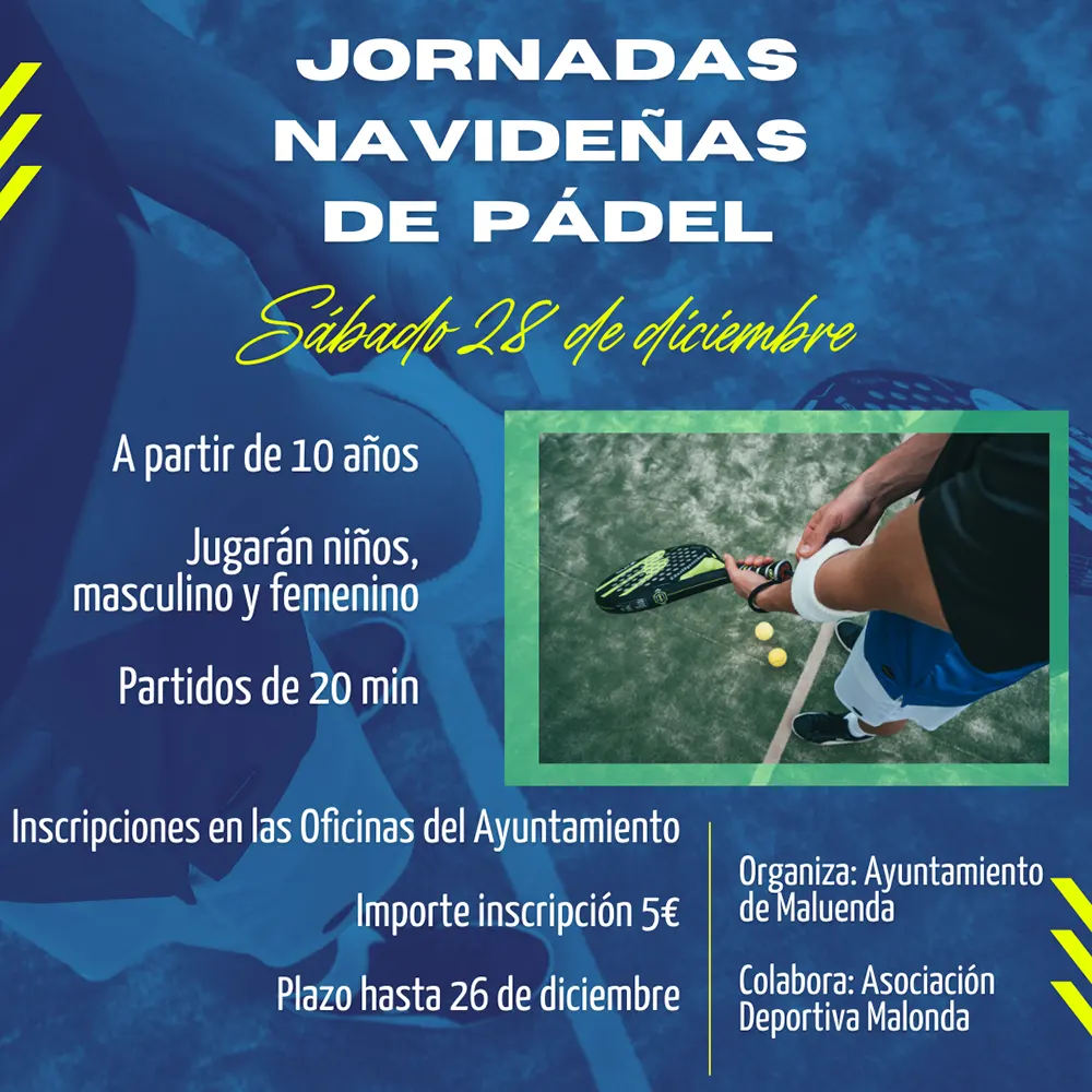 Jornadas navideñas pádel